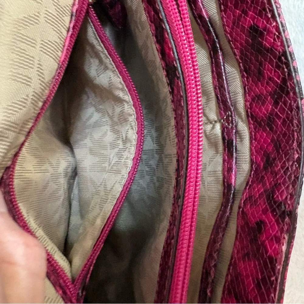 Michael Kors Sloan Large Quilted Embossed-Leather Shoulder Bag